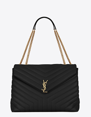 ysl loulou small black gold